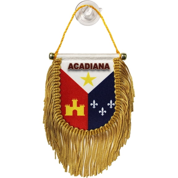 Acadiana - Window Hanging Flag (Shield)