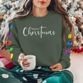 thumbnail image 2 of Makaor Lightweight Sweatshirts for Women Christmas Plus Size Crew Neck Tops Graphic Long Sleeve Pullover Tees Fleece Cute Outfits Clothes, 2 of 7