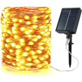 thumbnail image 1 of BrizLabs Cadena de luces solares para exteriores, BrizLabs 20M 200 LED Luces de hadas para exteriores 3x Granos impermeables 8 modos Alambre de cobre Decoración Luz para jardín Fiesta Navidad, Blanco cálido esquí esquí Gafas de esquí, 1 of 5