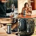 thumbnail image 4 of TINANA Portable Espresso Machine for Travel, 3-in-1 Mini Coffee Maker with USB-C, Compatible with NS/DG Capsules/Ground Coffee, 20 Bar, Ideal for Camping, Car, Office & Gifts, Gray, 4 of 9