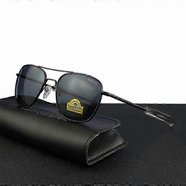 Top Quality American Army Military Pilot Randolph Re Sunglasses Glass Lens Men Brand Designer Sun Glasses Driving Male
