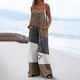 thumbnail image 5 of Trajes de Mujer Casual Suelto Impreso sin Mangas Correa Trasera, Cuello en V con Bolsillos para el Verano Y el Uso Diario, 5 of 6