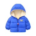 thumbnail image 1 of Girl's Cropped Puffer Coat, Adorable Solid Color Design with Secure Pockets, Comfortable Short Jacket for Boys & Girls Daily Wear.Royal Blue120, 1 of 3