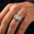thumbnail image 5 of Pompeii 2Ct TW Men's Diamond Ring 14k White Gold Lab Grown Wedding Anniversary Band, 5 of 8