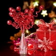 thumbnail image 4 of Set de decoración para árbol de Navidad, bola de lentejuelas rojas ZHANYIGY, 4 of 8