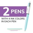 thumbnail image 3 of BIC 4-Color Fashion Ballpoint Pens, Medium Point (1.0mm), 2-Count Pack, 3 of 7