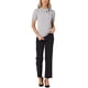 thumbnail image 2 of INSPIRAR CHIC Blusas de Verano para Mujeres de Color Sólido con Lazo en el Cuello y Mangas Cortas para Usar en el Trabajo Gris 2XL, 2 of 6