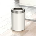 thumbnail image 2 of Gatco Modern Round Waste Basket, Satin Nickel, 2 of 7