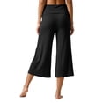 thumbnail image 5 of ibiyuan Summer Pants for Women Wide Leg Elastic Waist Palazzo Pants Women Baggy Trousers Pants for Women Drawstring Lounge Pants Women Fashion Clothing Beach Clothes 2026, 5 of 9