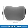thumbnail image 3 of Almohada para el cuello de automóvil Unique Bargains, cojín para reposacabezas de asiento de automóvil, almohada para el cuello y la espalda, espuma viscoelástica de poliéster, negro y gris, 3 of 6