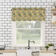 thumbnail image 4 of Yellow Lemon Kitchen Valances for Windows 60x18 Inch Kitchen Curtains Valances Rod Pocket Brown Vintage Summer Fruit Watercolor Bathroom Window Valances for Window Treatment Decor, 4 of 6