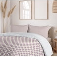 thumbnail image 6 of Ambesonne Geometrical Duvet Cover Set, Monochrome Polka Dots, 2-Calking, Lilac and White, 6 of 7