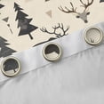 thumbnail image 4 of Homewish Wild Bear Deer Curtains Pack of 2 (42x84 Each),Cartoon Pine Tree Curtains Blackout,Beige Green Bedroom Curtains For Boys Kids,Luxury Bedroom Decor, 4 of 6