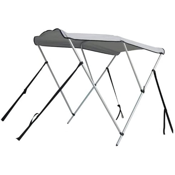 BRIS Ensemble de Toit de Bimini Portatif à 3 Nœuds avec Auvent Pare-Soleil 12 -13 Pi Bateau Gonflable