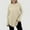 Khaki, variant on TIANZEN Women Casual Fashion Solid Color Loose Round Neck Long Sleeve Raglan Sleeve T Shirt Top Long Sleeved Women's Shirts Pack Shirt Woman Lose Shirt