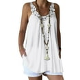 thumbnail image 3 of Female Tank Top for Women Workout Built in Bra Long Tank Tops for Women Plus Size Tank Top for Women Loose fit Shirt for Women Dressy Casual Summer Lace Strap Sleeveless Blouses V Neck Tops Vest S, 3 of 6