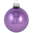 thumbnail image 2 of Christmas By Krebs 2 5/8" (67mm) Seamless Glass Ornament [8 Pieces], Decorated Designer Heirloom (Shiny Amethyst Purple), 2 of 6