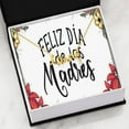 thumbnail image 1 of Spanish Mom Gift Scripted Love Necklace Stainless Steel Message Card Gift, 1 of 7