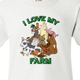 thumbnail image 4 of Inktastic I Love My Farm with Happy Farm Animals Youth T-Shirt, 4 of 5