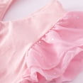 thumbnail image 6 of Gyratedream Toddler Girls Ballet Leotards Ruffle Sleeve Glitter Dance Dress Skirt Kid Dance Ballet Tutu Dress, 6 of 8