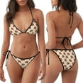 thumbnail image 3 of Gaeub Fall Turkey Print Women's Triangle Bikini,String Bikini Set,Two Piece Swimsuit Bathing Suits, 3 of 5