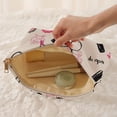 thumbnail image 5 of Cosmetics Pattern Corduroy Makeup Bag, Travel Zipper Cosmetic Pouch, Versatile Toiletry Organizer For Women And Men Gift, 5 of 5