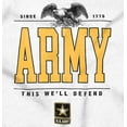 thumbnail image 2 of US Army Logo This We'll Defend Eagle Romper Boys or Girls Infant Baby Brisco Brands 12M, 2 of 6