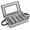 Gray, variant on Blue 5-Compartment Flatware Storage Chest Utensil Organizer with Lid