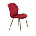 thumbnail image 2 of Comedor MOBILKRAFT Modelo Malibu 4 Sillas Rectangular Estilo Contemporáneo Color Rojo, 2 of 5