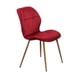 thumbnail image 2 of Comedor MOBILKRAFT Modelo Malibu 4 Sillas Rectangular Estilo Contemporáneo Color Rojo, 2 of 5