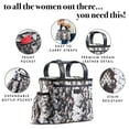 thumbnail image 2 of Lunch on the Go | Lunch Bag for Women |Insulated Lunch Tote for Ladies, Girls, Females | Large Reusable Soft Lunch Box Purse Cooler for School, Work, Office | Large Lunch Tote (Tote Snake), 2 of 7