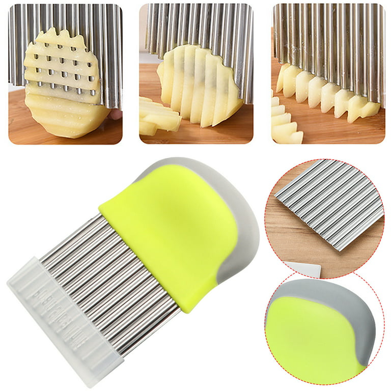 TWIFER Wave Cutter With Protective Case Multifunctional Ripple Cutter For  Cutting Wave Cutter For Children For Chips Fruit Vegetables And Butter