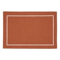 thumbnail image 2 of Fennco Styles Solid Color Laser-Cut Hemstitch Design Table Placemats 13" W x 19" L, Set of 4 - Classic Table Mats for Dining Table Décor, Banquets, Holiday, Family Gathering and, 2 of 4