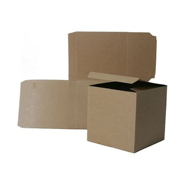 JAM Paper Brown Cardstock Gift Boxes, 6" x 6", 1/Pack