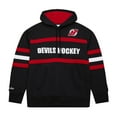thumbnail image 2 of Men's Mitchell & Ness Black New Jersey Devils Head Coach Slogan Pullover Hoodie, 2 of 6