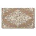 thumbnail image 1 of High-End Vintage Bathroom Rug Set in Gray - Non-Slip, Soft, Long Bathroom Rugs and Contour Toilet Rug, Machine Washable, Adorned with Oriental Floral Designs, Perfect for Your Tub or Shower, 20x32 in, 1 of 5