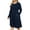 Navy Blue, variant on Mengpipi Womens's Plus Size Casual Long Sleeves Dress Crew Neck Loose Midi Dress with Pockets, 2X-5X