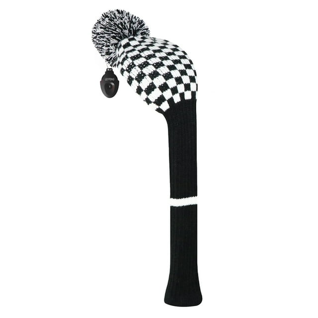 1Pcs Golf Club Cover, Knitted Golf Head Cover for 460cc Driver Fairway Woods and Hybrid with
