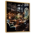 thumbnail image 2 of Designart "Libraries as a Haven for Literature III" Cityscapes Floater Framed Wall Decor, 2 of 7