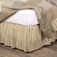 thumbnail image 3 of VHC Brands Sawyer Mill Stripe Cotton Bed Skirt, Twin, Dark Creme White, 3 of 4