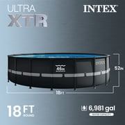 INTEX 18ft x 52in Ultra XTR Above Ground Swimming Pool, Sand Filter Pump, Cleaning Maintenance Kit