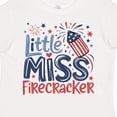 thumbnail image 4 of Inktastic Little Miss Firecracker Patriotic Girls Toddler T-Shirt, 4 of 5
