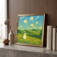 thumbnail image 5 of Natural Wood Framed Ghost Halloween Wall Art Print, Spooky Illustration For Bedroom, Living Room, Entryway And Seasonal Home Decor, 5 of 7