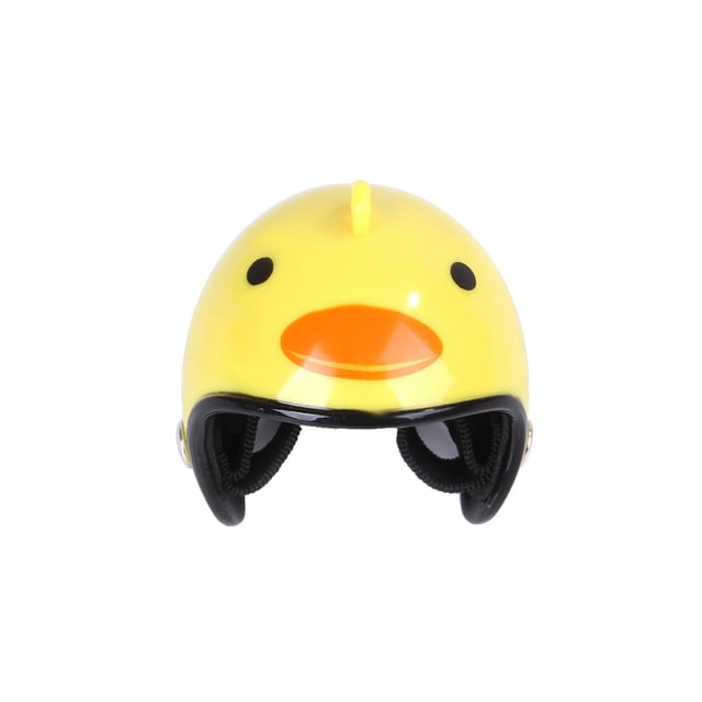 Greeniant Casco para mascotas, loros, sombreros, disfraces ajustables, accesorios, Protector, cascos para aves de corral, pollo, pájaro, pato Juguetes para pájaros amarillo Greeniant PT003691-02