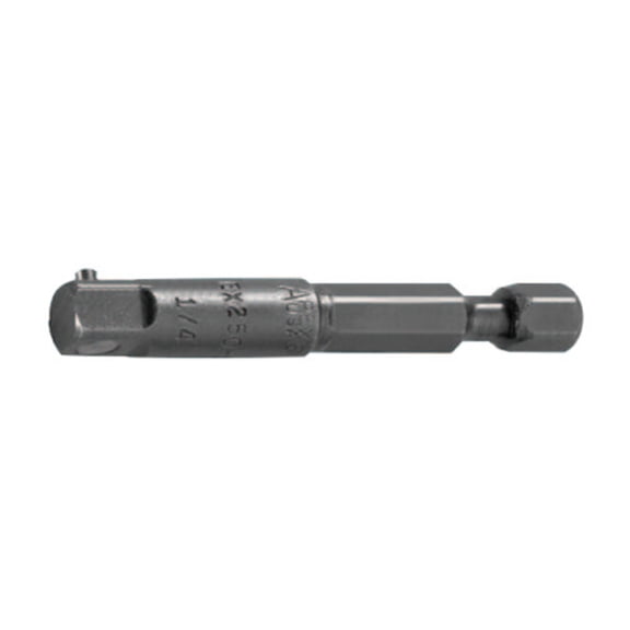 Hex Extensions, 1/4 in (male square); 1/4 in (male hex) drive, 1 3/8 in
