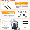 thumbnail image 6 of 96pcs Bike Brake Cable Kit, Bicycle Shift Derailleur Cable Housing with End Caps, V Brake Noodle Cable, C-Clip, S-Hooks,96pcs Bike Brake Cable Kit, 6 of 8