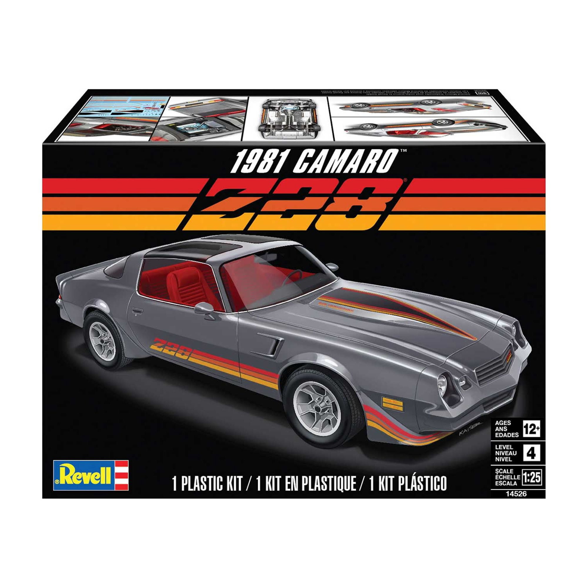 Level 4 Model Kit 1981 Chevrolet Camaro Z/28 1/25 Scale Model by Revell