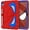 Red Royal Blue, variant on MYKOMI iPad 10th Generation Case 2022, Kids Friendly iPad 10.9 Case with Kickstand Shoulder Strap Pencil Holder, Heavy Duty Protective Case for iPad 10th Generation 2022 Release
