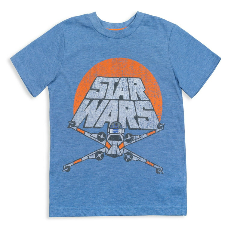 Star Wars Toddler T-Shirts Kid 3 Boba The R2-D2 Fett Toddler to Pack Big Mandalorian Stormtrooper Boys