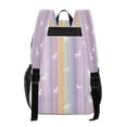 thumbnail image 3 of PVC Transparent Backpacks Clear Backpack for Travel and Outings Unicorns and Rainbow Stripes, 3 of 7